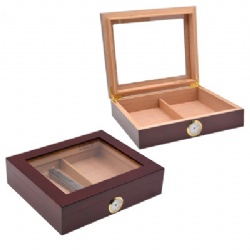 25CT Glass Top Cigar Humidor